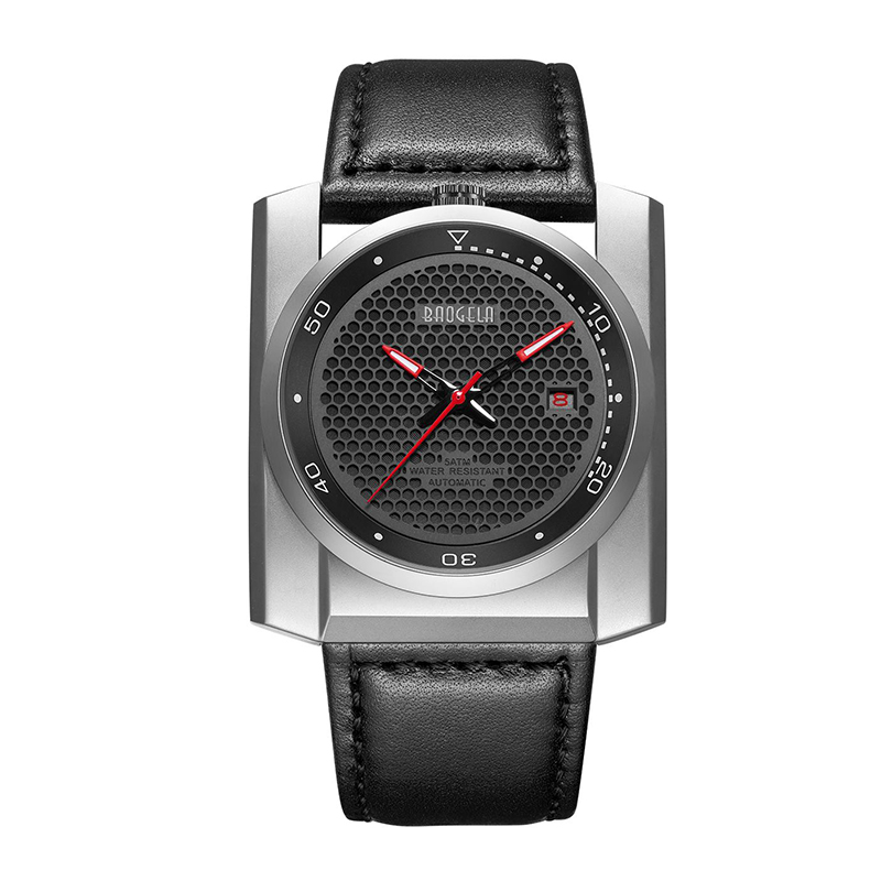 Baogela New Sports Watch Men\'s Trend Big Dial Square Men \\\\ \'S Watch Luminous Waterproof Automatic Mechanical Watch 6775