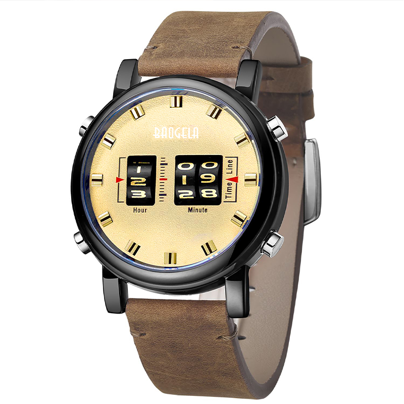 Baogela Fashion Men\'s Roller Design Business Clock Men Quartz Watch Waterproof Casual Sport Men Watch Relogio Masculino 22703